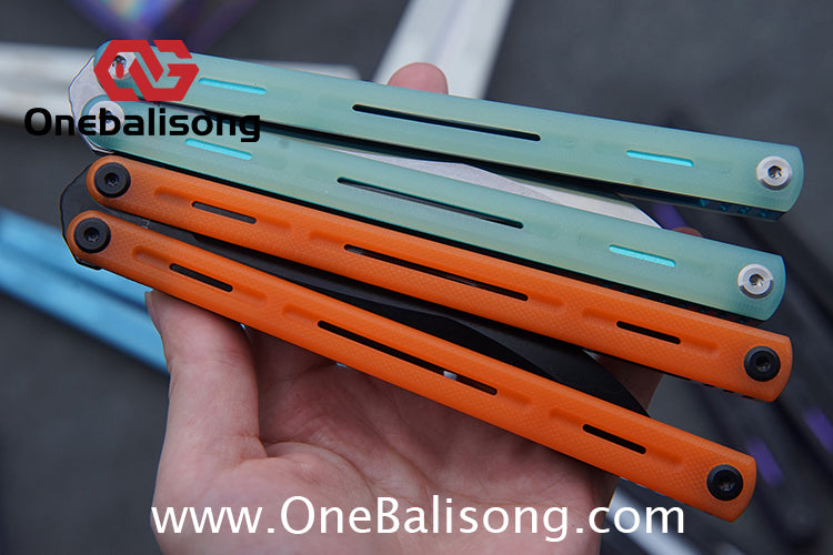 TITUS Egret Original Balisong 7075 Aviation Aluminum Alloy Handle 14C28N/5Cr13Mov Stainless Steel Blade Bushing