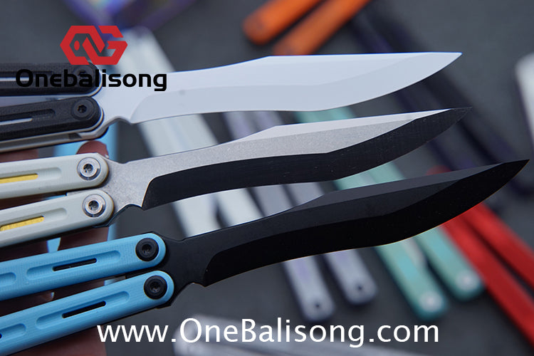 TITUS Egret Original Balisong 7075 Aviation Aluminum Alloy Handle 14C28N/5Cr13Mov Stainless Steel Blade Bushing