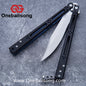 theone Titanium bas Balisong clone Titanium handle stainless steel blade Bushing
