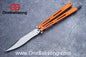 theone Titanium bas Balisong clone Titanium handle stainless steel blade Bushing