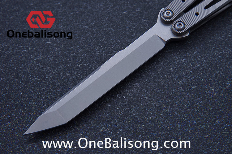 BaliX Titanium GA clone Titanium alloy handle stainless steel blade Bushing Balisong