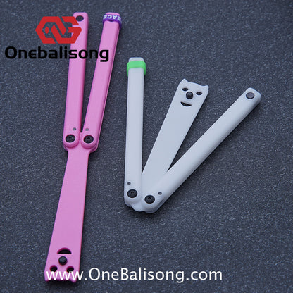 APOCALYPSE TIANQI Squid V2/V3 Balisong Plastic Training Blade Outdoor Safe EDC