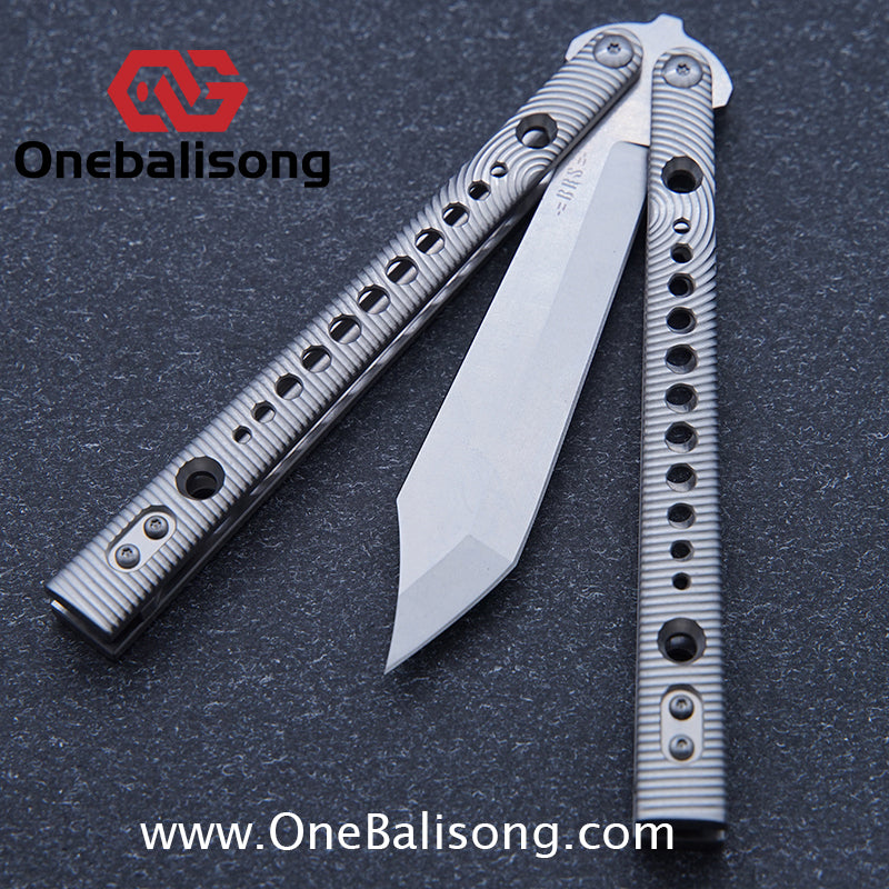 Baliplus REP clone TC4 Titanium alloy One-piece structure Stone Wash Blade 9cr18