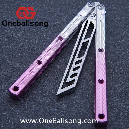 baliplus 7075 kraken trainer Side slot version v3 clone Aluminum alloy handle stainless steel blade Bushing