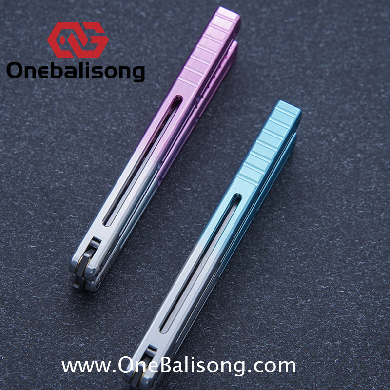 baliplus 7075 Side slot version kraken v3 clone Aluminum alloy handle stainless steel blade Bushing