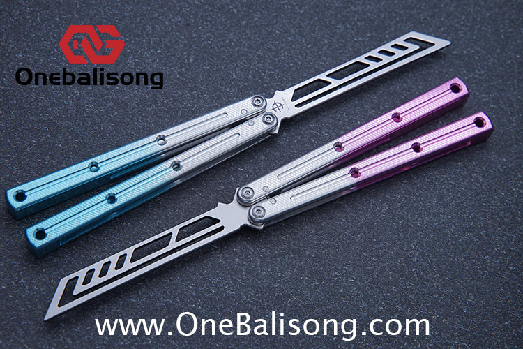 baliplus 7075 Side slot version kraken v3 clone Aluminum alloy handle stainless steel blade Bushing