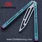 EXTREMES Balisong Titanium Alloy Handle 440c Stainless Steel Blade Bushing