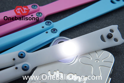 APOCALYPSE TIANQI Squid V2/V3 Balisong Plastic Training Blade Outdoor Safe EDC