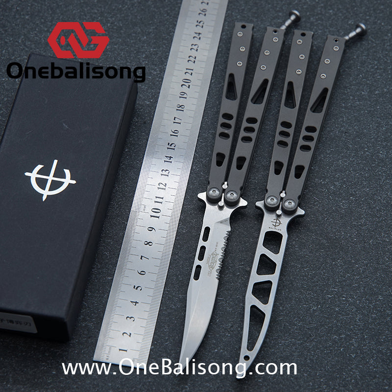 Baliplus Particle Balisong Clone TC4 Titanium Alloy Handle VG10 Stainless Steel Blade
