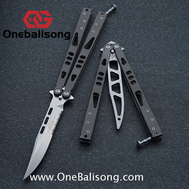 Baliplus Particle Balisong Clone TC4 Titanium Alloy Handle VG10 Stainless Steel Blade