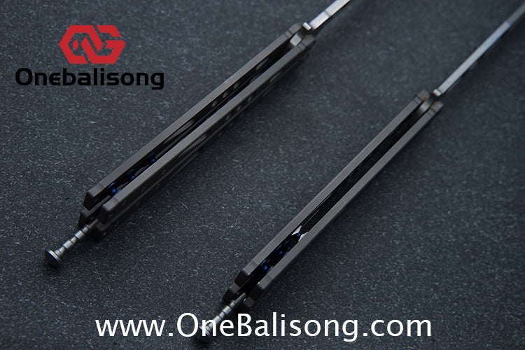 Baliplus Particle Balisong Clone TC4 Titanium Alloy Handle VG10 Stainless Steel Blade
