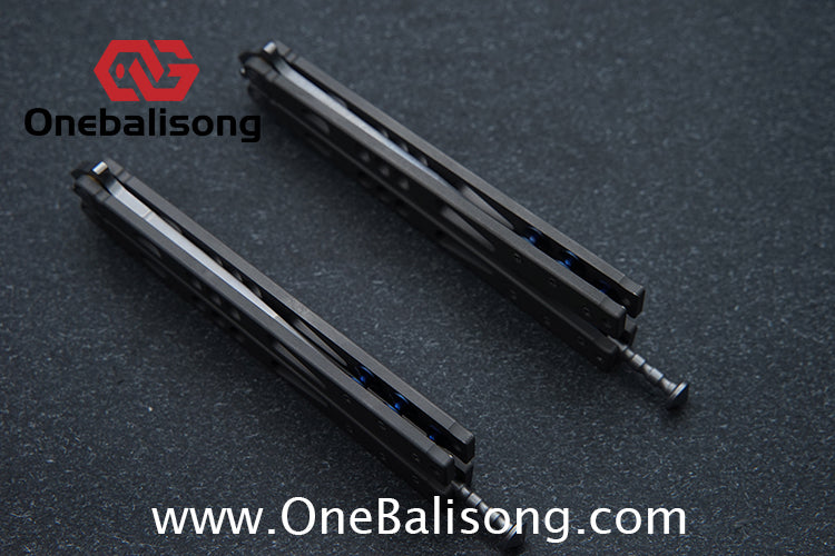 Baliplus Particle Balisong Clone TC4 Titanium Alloy Handle VG10 Stainless Steel Blade