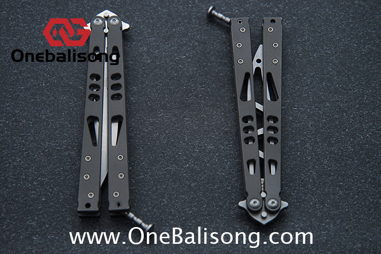 Baliplus Particle Balisong Clone TC4 Titanium Alloy Handle VG10 Stainless Steel Blade