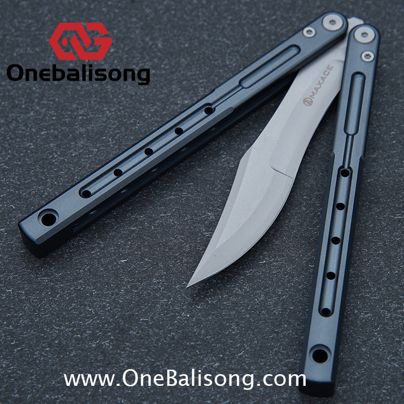 MAXACE Ghost 2 Seven series Aluminum Handle SLD clip steel/integrated Titanium Handle imported Bailu M390 steel dual configuration