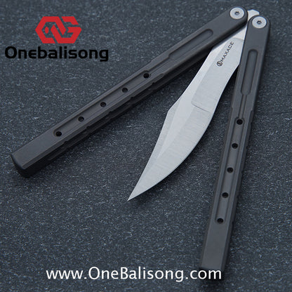 MAXACE Phantom 2 Seven series Aluminum Handle SLD clip steel/integrated Titanium Handle imported Bailu M390 steel dual configuration