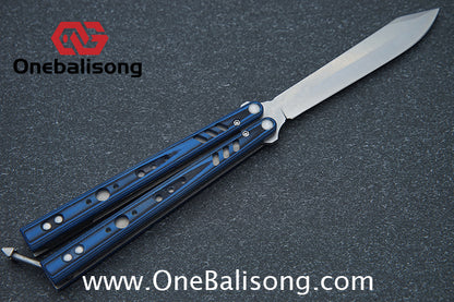 Baliplus BRS REP CLONE Balisong TC4 Titanium Alloy+G10 Patch Bushings Sandwich Structure 9cr18