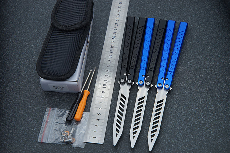 Theone Falcon Balisong Clone Aluminum alloy-handle stainless steel blade bushings