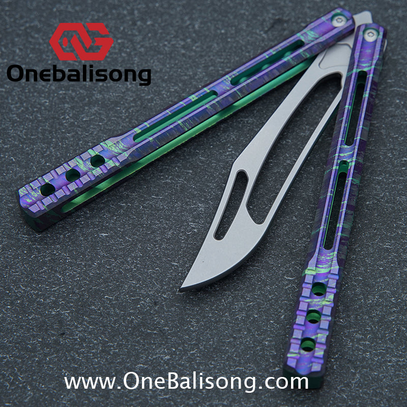 theone JK orca  killer whale clone Titanium alloy-handle stainless steel blade