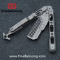 Mini Balisong Titanium alloy handle  Titanium alloy+Utility Knife Blade bushing