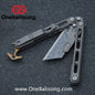 Mini Balisong Titanium alloy handle  Titanium alloy+Utility Knife Blade bushing