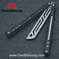 Baliplus Nautilus V1 Balisong Clone Aluminum Alloy G10 Patch Handle Stainless Steel Blade Bushing