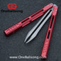 WZM Peace and Joy V3 Balisong Clone Ceramic Coating/7075 Aluminum Alloy Handle 440C Steel Tuning Fork Bushing