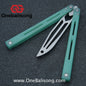 TOUCH TIMES Hairtail Balisong G10 Clone G10 Handle Stainless Steel Trainer Blade Bushing