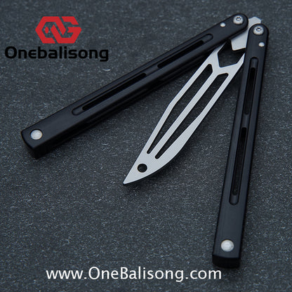 TOUCH TIMES Hairtail Balisong G10 Clone G10 Handle Stainless Steel Trainer Blade Bushing
