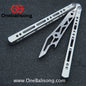 Armed Shark Pike/Barracuda Balisong Clone 7075 Aluminum Alloy Handle 5Cr15  Stainless Steel Trainer Blade Bushing
