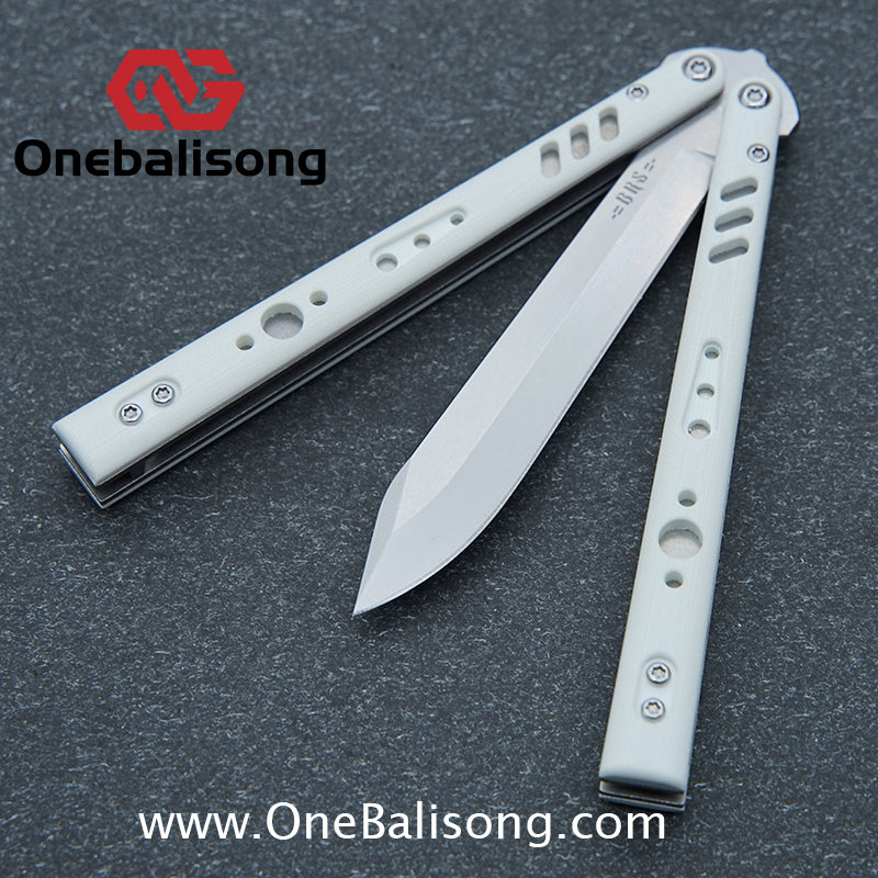 Baliplus BRS REP Clone G10+Titanium Handle Stainless Steel Blade Bushing