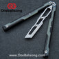 Armed Shark Ajax V1/V2 Balisong Clone Seven Series Aluminum Alloy+G10 Patch/All Aluminum  Handle Stainless Steel Trainer Blade Bushing Balisong