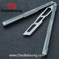 Armed Shark Ajax V1/V2 Balisong Clone Seven Series Aluminum Alloy+G10 Patch/All Aluminum  Handle Stainless Steel Trainer Blade Bushing Balisong