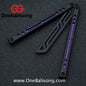 Baliplus Nautilus V1 Balisong Clone Aluminum Alloy G10 Patch Handle Stainless Steel Blade Bushing