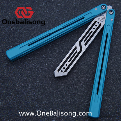 MXNIUM Skylark Balisong Aluminum Alloy Handle 9CR18MOV Stainless Steel Blade Bushing