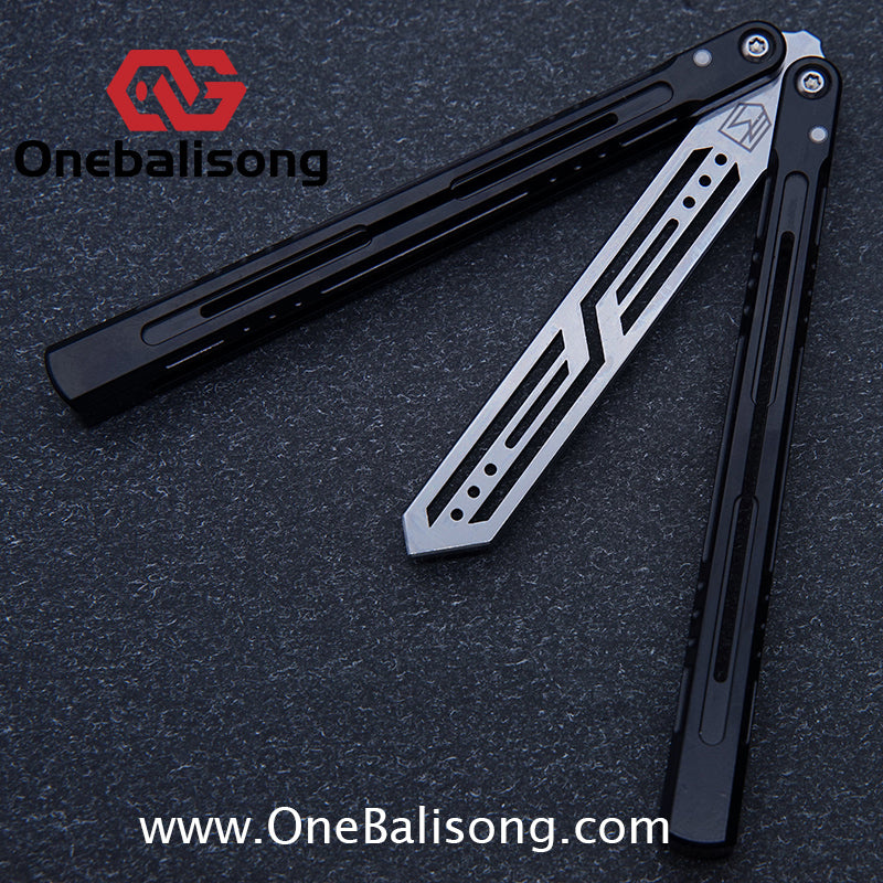 MXNIUM Skylark Balisong Aluminum Alloy Handle 9CR18MOV Stainless Steel Blade Bushing