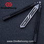 MXNIUM Skylark Balisong Aluminum Alloy Handle 9CR18MOV Stainless Steel Blade Bushing