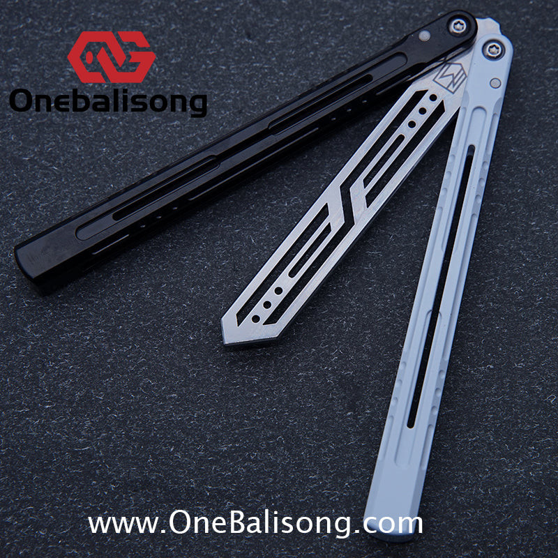 MXNIUM Skylark Balisong Aluminum Alloy Handle 9CR18MOV Stainless Steel Blade Bushing