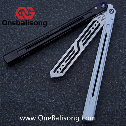 MXNIUM Skylark Balisong Aluminum Alloy Handle 9CR18MOV Stainless Steel Blade Bushing