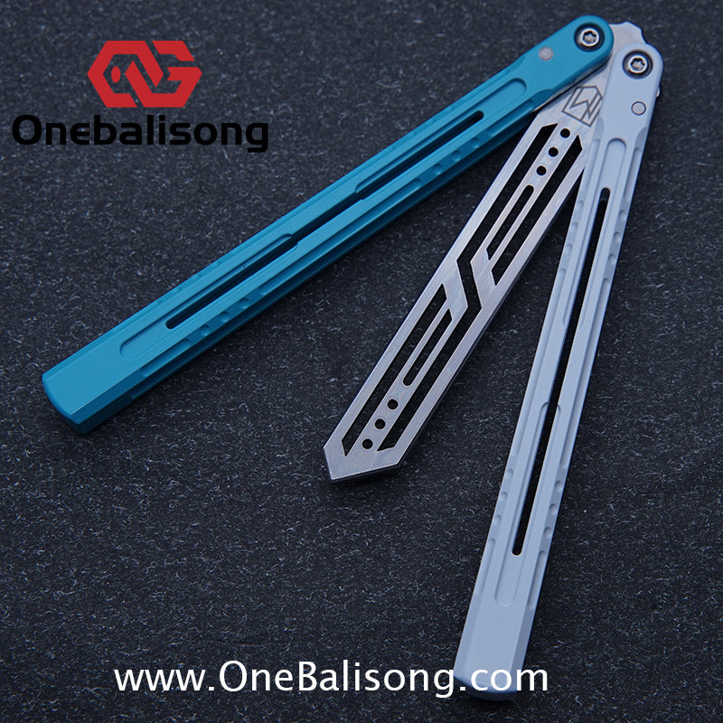 MXNIUM Skylark Balisong Aluminum Alloy Handle 9CR18MOV Stainless Steel Blade Bushing