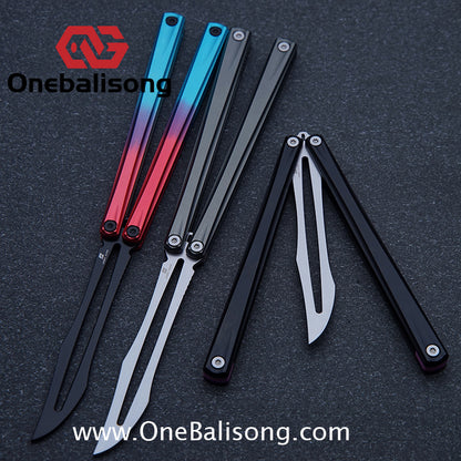 Armed Shark Striker Eureka Balisong 7075 Aluminum Alloy G10 Handle Stainless Steel Blade Bushing