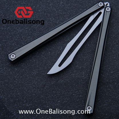 Armed Shark Striker Eureka Balisong 7075 Aluminum Alloy G10 Handle Stainless Steel Blade Bushing