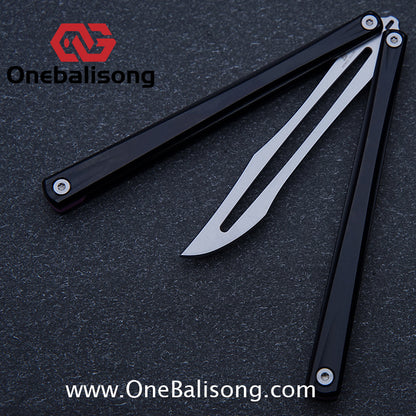 Armed Shark Striker Eureka Balisong 7075 Aluminum Alloy G10 Handle Stainless Steel Blade Bushing