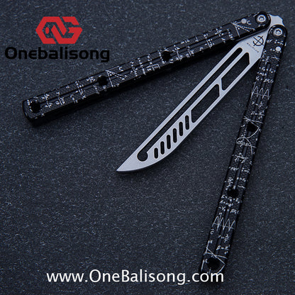 baliplus 7075 kraken trainer Side slot version v3 clone Aluminum alloy handle stainless steel blade Bushing