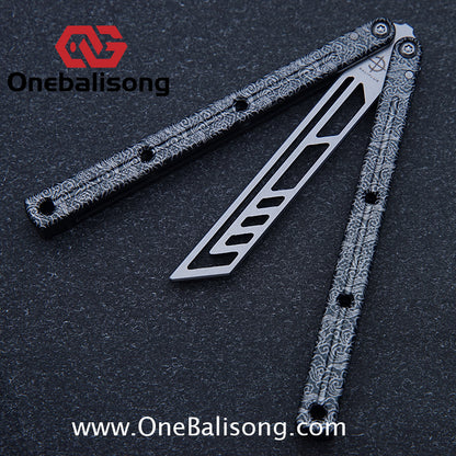 baliplus 7075 kraken trainer Side slot version v3 clone Aluminum alloy handle stainless steel blade Bushing