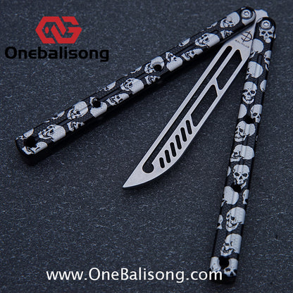 baliplus 7075 kraken trainer Side slot version v3 clone Aluminum alloy handle stainless steel blade Bushing