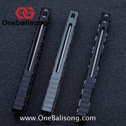 baliplus 7075 kraken trainer Side slot version v3 clone Aluminum alloy handle stainless steel blade Bushing