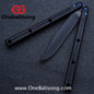 Blue River Glossy Kraken 7075 Aluminum Handle Titanium Alloy Screws Balisong Stainless Steel Blade Clone Bushing