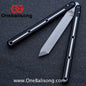 Blue River Glossy Kraken 7075 Aluminum Handle Titanium Alloy Screws Balisong Stainless Steel Blade Clone Bushing