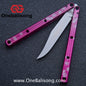 Blue River Kraken Laser Pattern Bilateral Groove Glossy Laser Pattern 7075 Aluminum Handle Black Steel Screws Balisong Stainless Steel Blade  Clone Bushing
