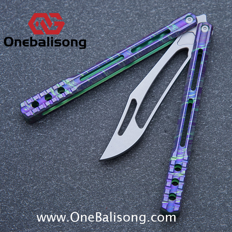 theone JK orca  killer whale clone Titanium alloy-handle stainless steel blade